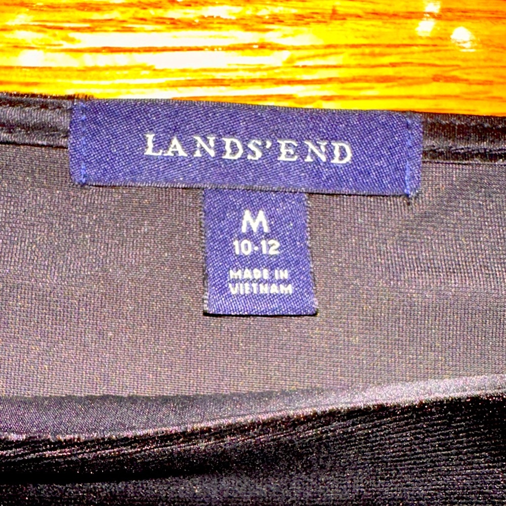 LANDS END VELOUR STYLE DRESS